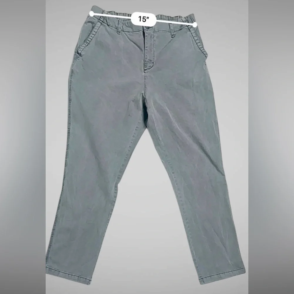 Old Navy Gray Easy Chino Pants Cotton Blend Stretch – Women’s Size Large